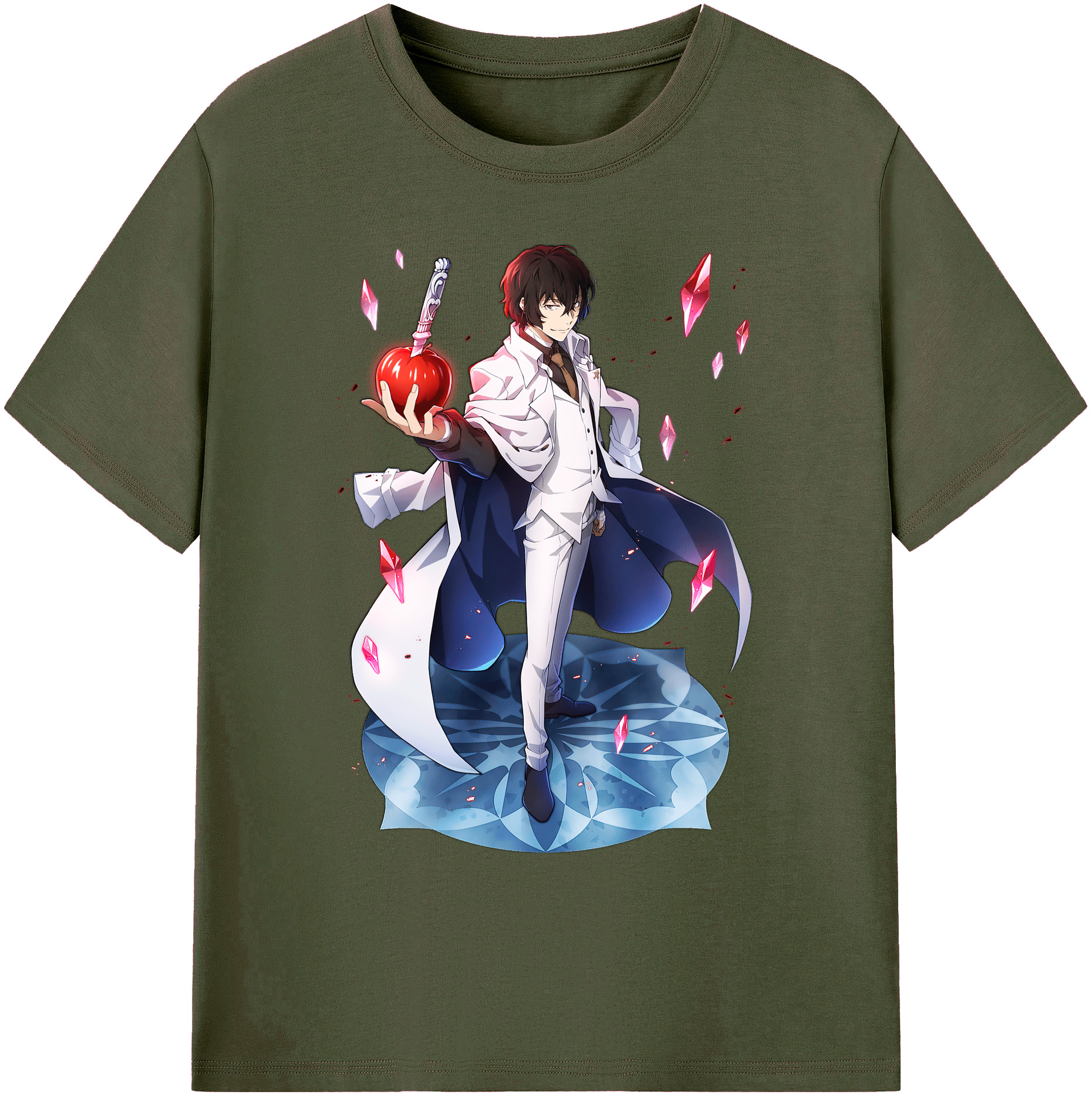 （画像用） 文豪ストレイドッグス Bungo Stray Dogs 綿100％ メンズ半袖Tシャツ｜肌触りやわらか＆通気性